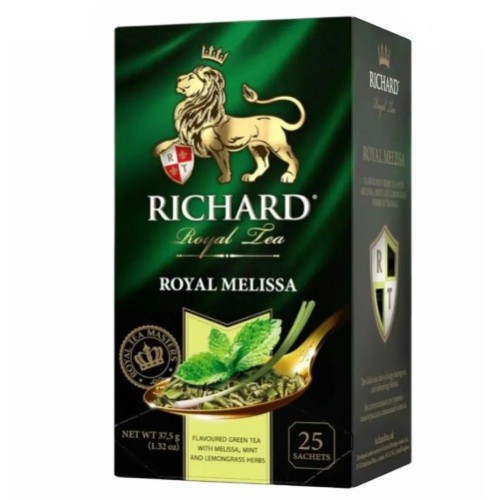 Richard чай зеленый Royal Melissa, 25 пакетиков